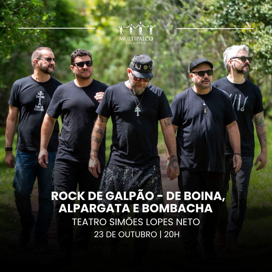 ROCK DE GALP&Atilde;O - DE BOINA, ALPARGATA E BOMBACHA